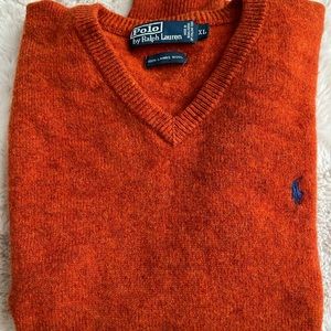 Polo by Ralph Lauren Orange Fall Wool Sweater